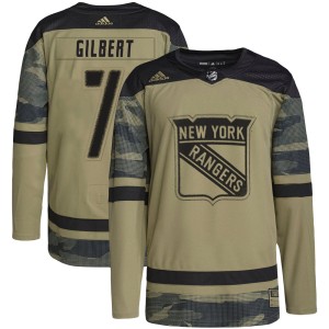 Rod Gilbert Youth Adidas New York Rangers Authentic Camo Military Appreciation Practice Jersey