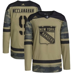 Rob Mcclanahan Youth Adidas New York Rangers Authentic Camo Military Appreciation Practice Jersey