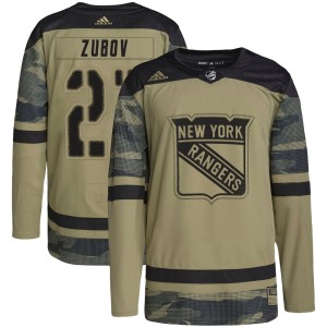 Sergei Zubov Youth Adidas New York Rangers Authentic Camo Military Appreciation Practice Jersey