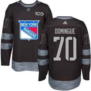 Louis Domingue Youth New York Rangers Authentic Black 1917-2017 100th Anniversary Jersey