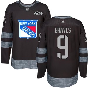 Adam Graves Youth New York Rangers Authentic Black 1917-2017 100th Anniversary Jersey