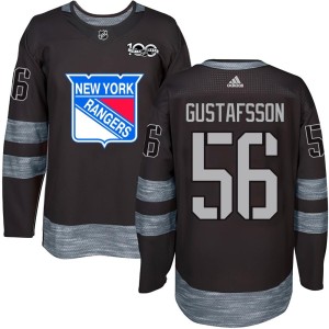 Erik Gustafsson Youth New York Rangers Authentic Black 1917-2017 100th Anniversary Jersey