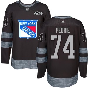 Vince Pedrie Youth New York Rangers Authentic Black 1917-2017 100th Anniversary Jersey