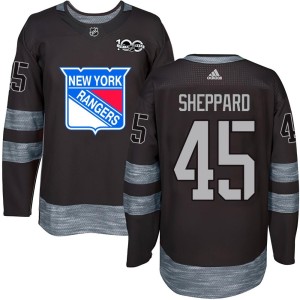 James Sheppard Youth New York Rangers Authentic Black 1917-2017 100th Anniversary Jersey