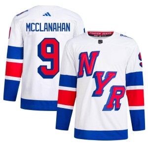 Rob Mcclanahan Men's Adidas New York Rangers Authentic White 2024 Stadium Series Primegreen Jersey