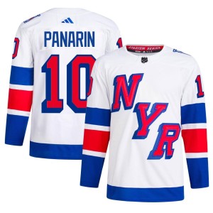 Artemi Panarin Men's Adidas New York Rangers Authentic White 2024 Stadium Series Primegreen Jersey