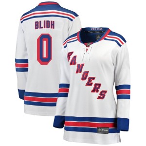 Anton Blidh Women's Fanatics Branded New York Rangers Breakaway White Away Jersey