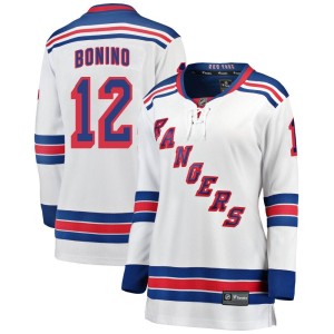 Nick Bonino Women's Fanatics Branded New York Rangers Breakaway White Away Jersey