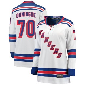 Louis Domingue Women's Fanatics Branded New York Rangers Breakaway White Away Jersey