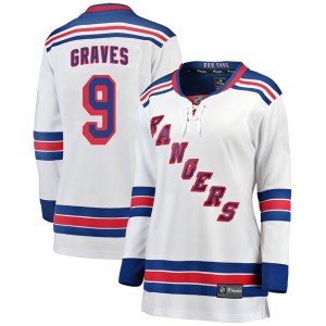 Adam Graves Women's Fanatics Branded New York Rangers Breakaway White Away Jersey