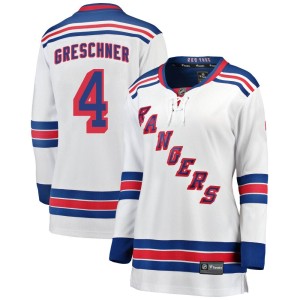 Ron Greschner Women's Fanatics Branded New York Rangers Breakaway White Away Jersey