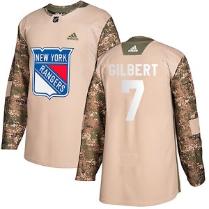 Rod Gilbert Youth Adidas New York Rangers Authentic Camo Veterans Day Practice Jersey