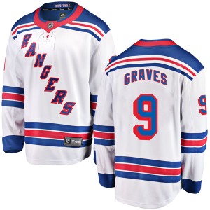 Adam Graves Men's Fanatics Branded New York Rangers Breakaway White Away Jersey