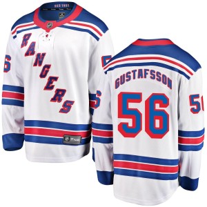 Erik Gustafsson Men's Fanatics Branded New York Rangers Breakaway White Away Jersey