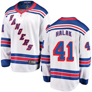 Jaroslav Halak Men's Fanatics Branded New York Rangers Breakaway White Away Jersey