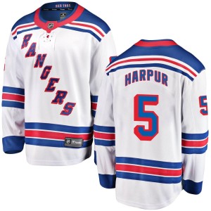 Ben Harpur Men's Fanatics Branded New York Rangers Breakaway White Away Jersey