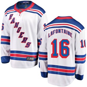 Pat Lafontaine Men's Fanatics Branded New York Rangers Breakaway White Away Jersey