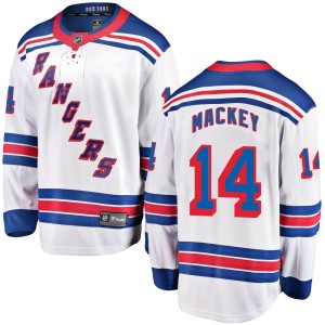 Connor Mackey Men's Fanatics Branded New York Rangers Breakaway White Away Jersey