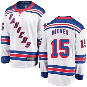 Boo Nieves Men's Fanatics Branded New York Rangers Breakaway White Away Jersey