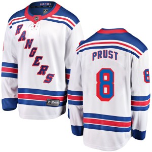 Brandon Prust Men's Fanatics Branded New York Rangers Breakaway White Away Jersey