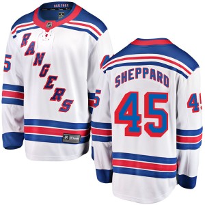 James Sheppard Men's Fanatics Branded New York Rangers Breakaway White Away Jersey