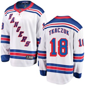 Walt Tkaczuk Men's Fanatics Branded New York Rangers Breakaway White Away Jersey
