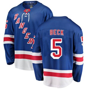 Barry Beck Men's Fanatics Branded New York Rangers Breakaway Blue Home Jersey