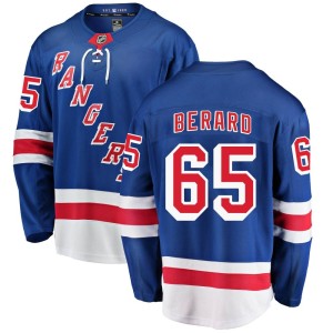 Brett Berard Men's Fanatics Branded New York Rangers Breakaway Blue Home Jersey