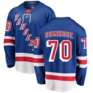 Louis Domingue Men's Fanatics Branded New York Rangers Breakaway Blue Home Jersey