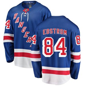 Adam Edstrom Men's Fanatics Branded New York Rangers Breakaway Blue Home Jersey