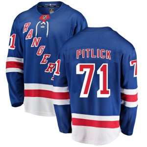 Tyler Pitlick Men's Fanatics Branded New York Rangers Breakaway Blue Home Jersey