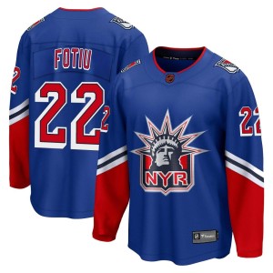 Nick Fotiu Men's Fanatics Branded New York Rangers Breakaway Royal Special Edition 2.0 Jersey