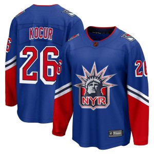 Joe Kocur Men's Fanatics Branded New York Rangers Breakaway Royal Special Edition 2.0 Jersey