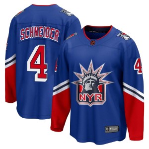 Braden Schneider Men's Fanatics Branded New York Rangers Breakaway Royal Special Edition 2.0 Jersey