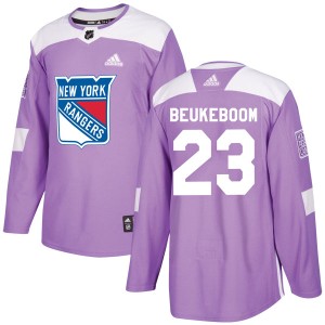 Jeff Beukeboom Men's Adidas New York Rangers Authentic Purple Fights Cancer Practice Jersey