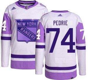 Vince Pedrie Men's Adidas New York Rangers Authentic Hockey Fights Cancer Jersey