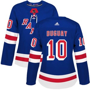 Ron Duguay Women's Adidas New York Rangers Authentic Royal Blue Home Jersey