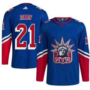 Sergei Zubov Youth Adidas New York Rangers Authentic Royal Reverse Retro 2.0 Jersey