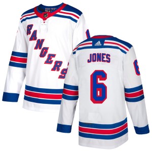 Zac Jones Youth Adidas New York Rangers Authentic White Jersey