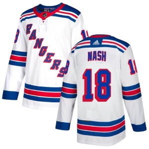 Riley Nash Youth Adidas New York Rangers Authentic White Jersey