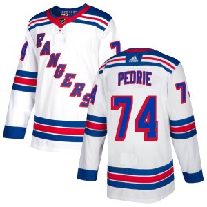 Vince Pedrie Youth Adidas New York Rangers Authentic White Jersey
