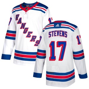 Kevin Stevens Youth Adidas New York Rangers Authentic White Jersey