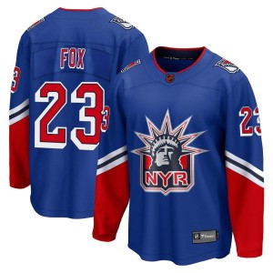 Adam Fox Youth Fanatics Branded New York Rangers Breakaway Royal Special Edition 2.0 Jersey