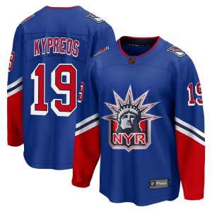 Nick Kypreos Youth Fanatics Branded New York Rangers Breakaway Royal Special Edition 2.0 Jersey
