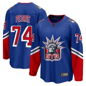 Vince Pedrie Youth Fanatics Branded New York Rangers Breakaway Royal Special Edition 2.0 Jersey