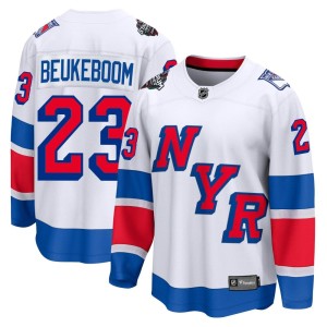 Jeff Beukeboom Men's Fanatics Branded New York Rangers Breakaway White 2024 Stadium Series Jersey