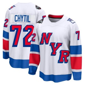 Filip Chytil Men's Fanatics Branded New York Rangers Breakaway White 2024 Stadium Series Jersey