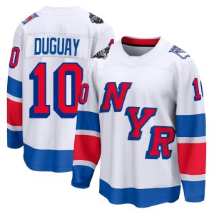 Ron Duguay Men's Fanatics Branded New York Rangers Breakaway White 2024 Stadium Series Jersey