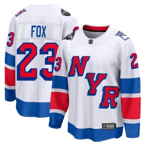 Adam Fox Men's Fanatics Branded New York Rangers Breakaway White 2024 Stadium Series Jersey