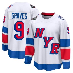 Adam Graves Men's Fanatics Branded New York Rangers Breakaway White 2024 Stadium Series Jersey